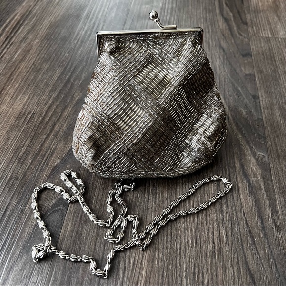 Cache Handbags - Cache Vintage Sequence Crossbody Mini Coin Purse